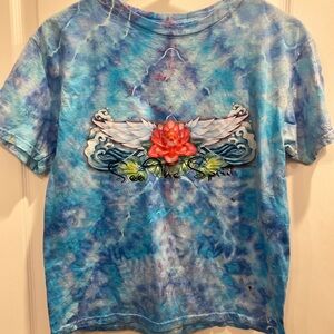 Handmade Tie Dye cotton T Shirt Collab: Seathespirit & Cunning Savage Creations